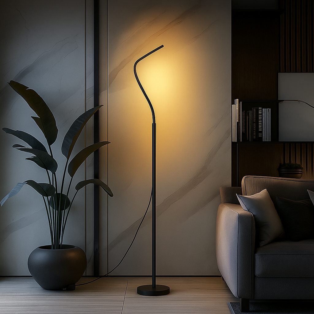 Modern Adjustable LED Floor Lamp for Living Room and Reading