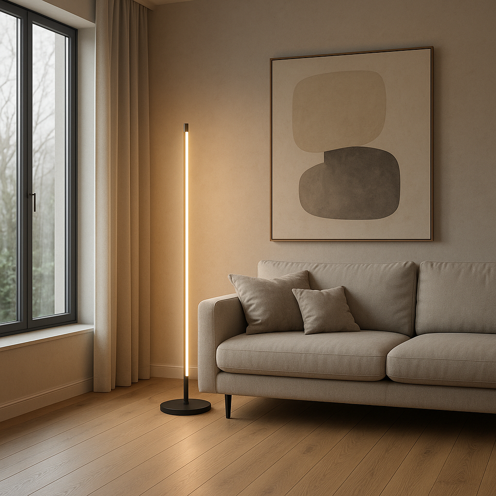 Minimalist LED Floor Lamp for Living Room and Bedroom