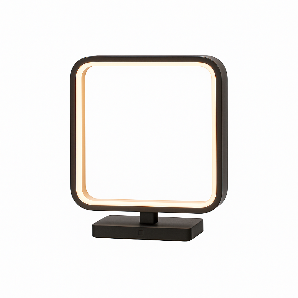 Square LED Table Lamp for Bedroom and Living Room